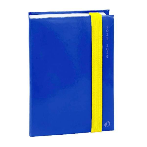 QUO VADIS EUROTEXT AGENDA GIORNALIERA 2025/26 12X17 CM 12 MESI AGOSTO LUGLIO CON ELASTICO RIO BLU